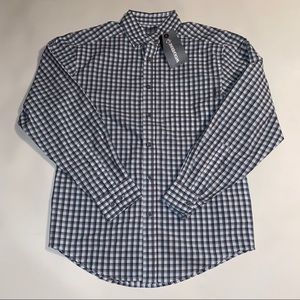 Wolverine Checker Stripe LongSleeve ButtonUp Shirt